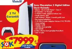 SONY PLAYSTATİON 5 DİGİTAL EDİTİON OYUN KONSOLU